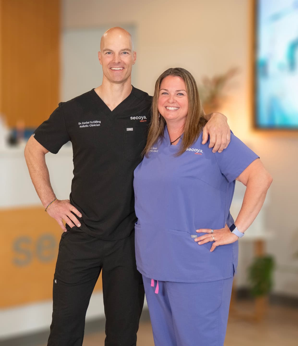 Dr. Daniel Schilling and Paula Fortin, MSN, APRN, FNP-C